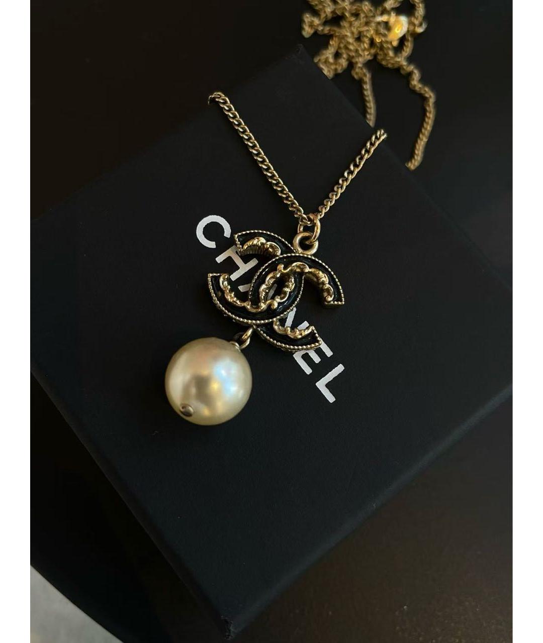 CHANEL Золотое колье, фото 3