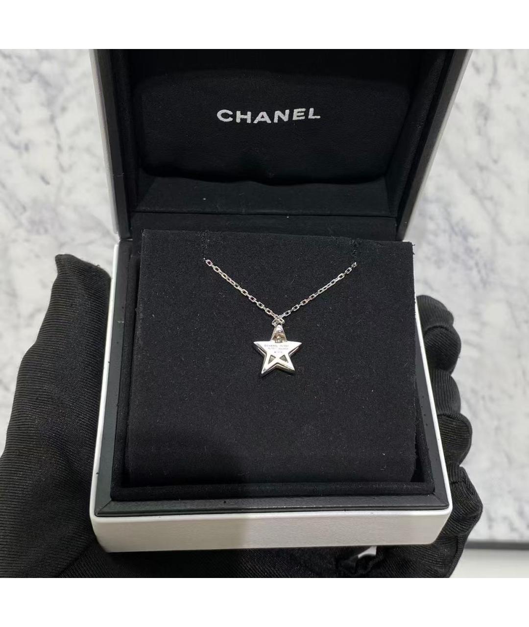 CHANEL Серебряное колье из белого золота, фото 4