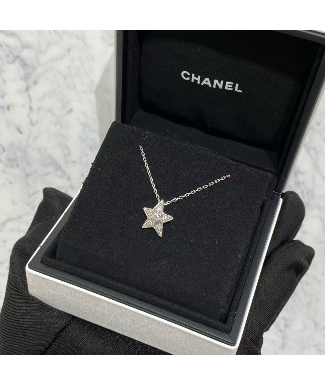 CHANEL Серебряное колье из белого золота, фото 3
