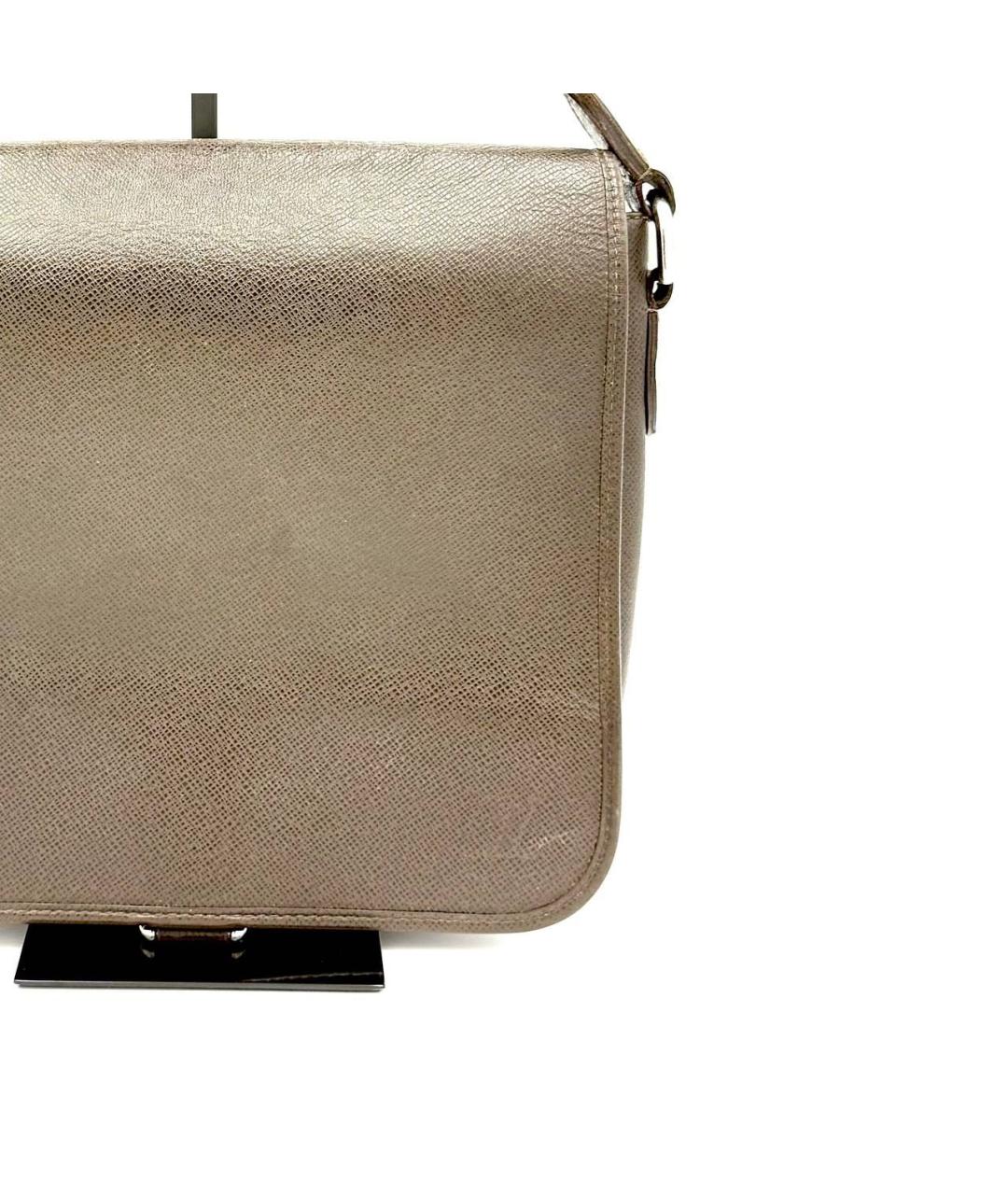 LOUIS VUITTON Бежевая кожаная сумка на плечо, фото 2