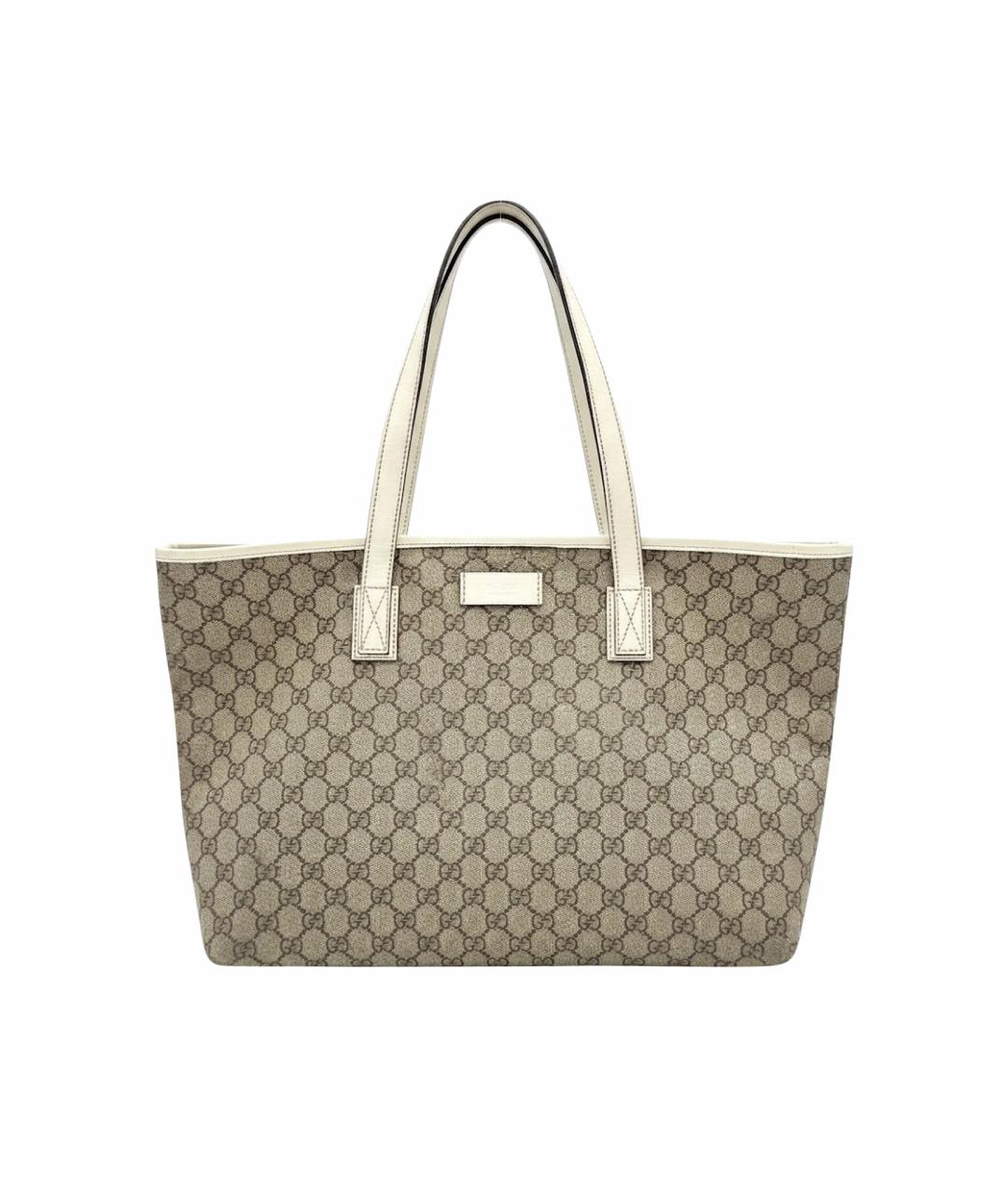 GUCCI Бежевая сумка тоут, фото 1