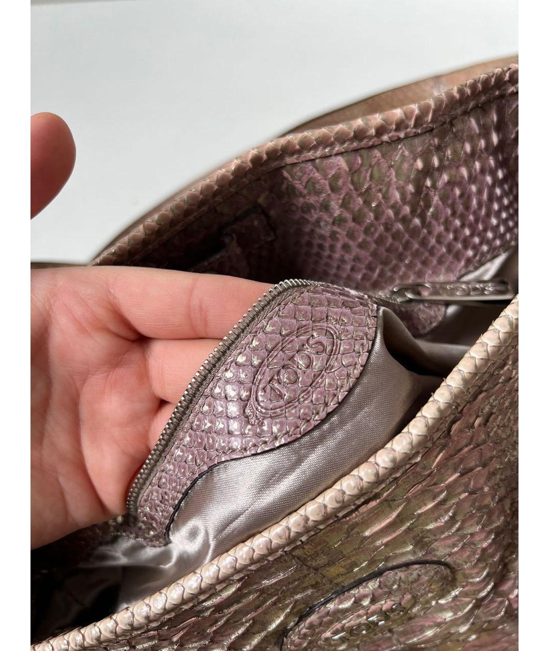 TOD'S Розовая кожаная сумка тоут, фото 8