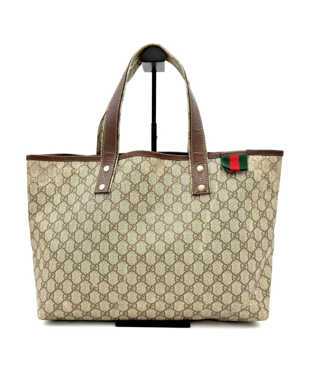 GUCCI Бежевая сумка тоут, фото 5