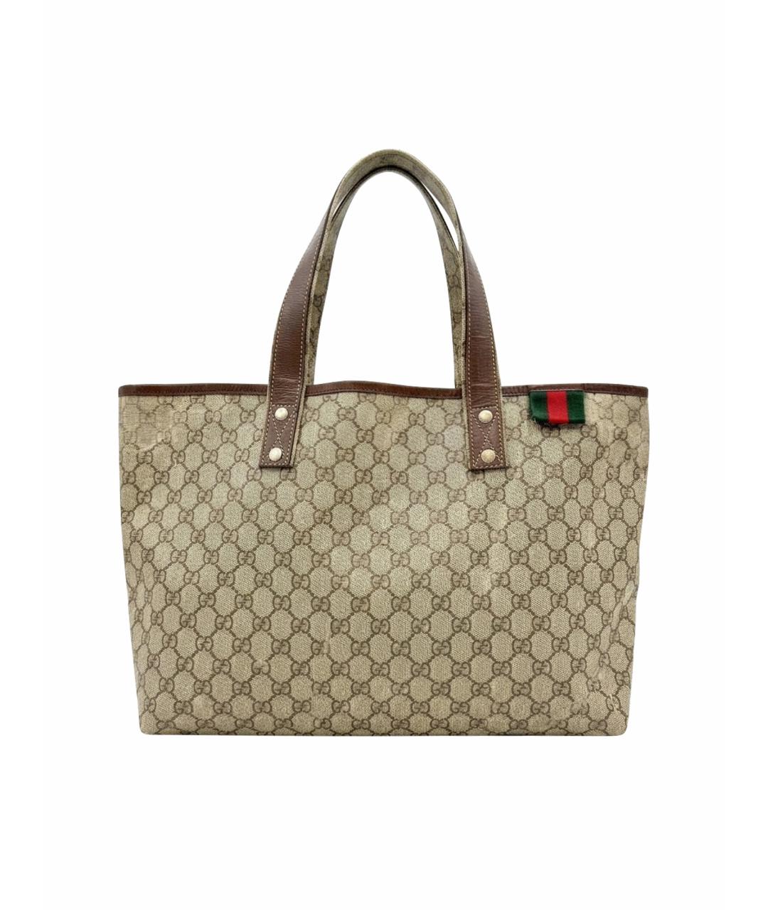 GUCCI Бежевая сумка тоут, фото 1