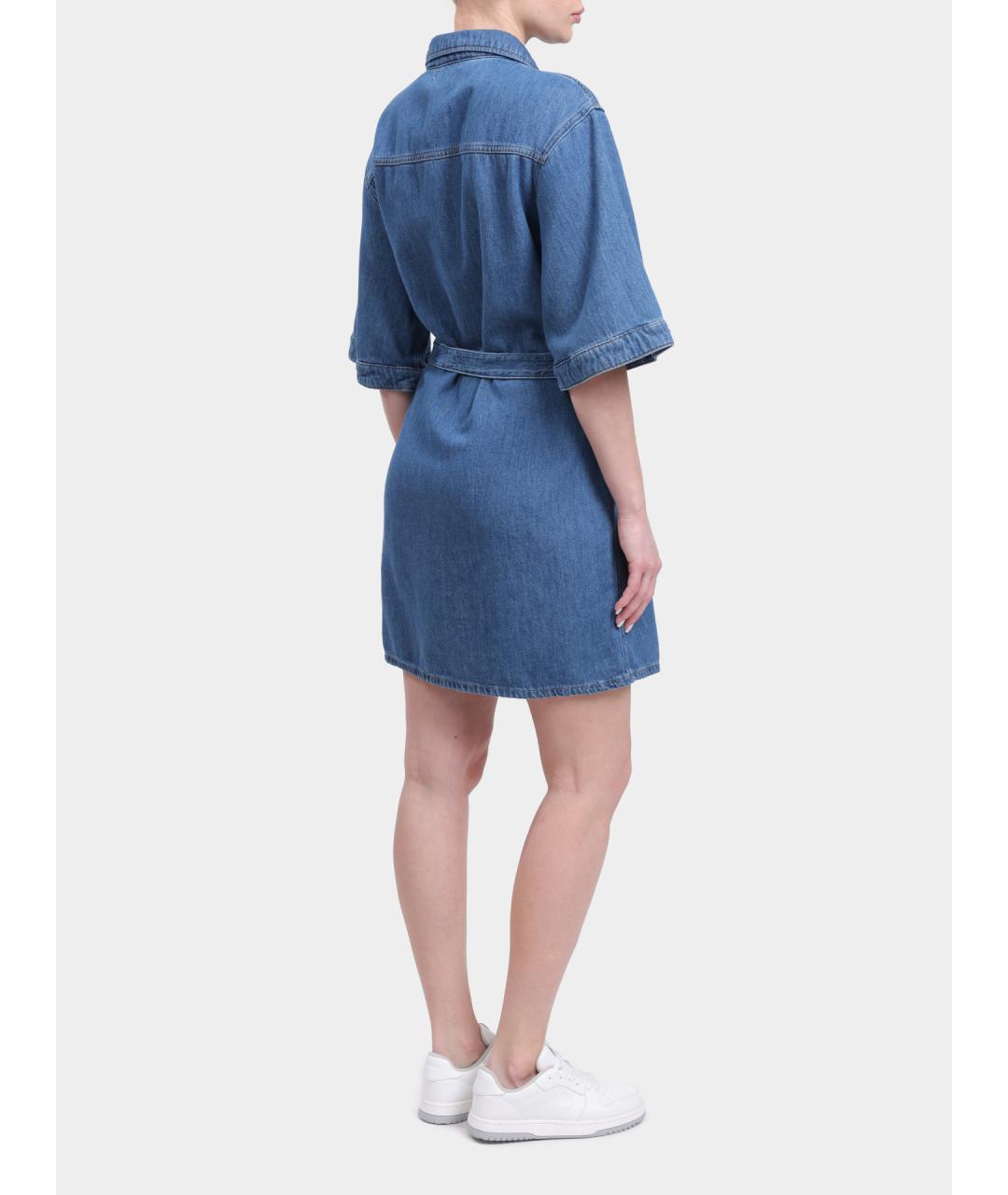 CALVIN KLEIN Синее повседневное платье, фото 5
