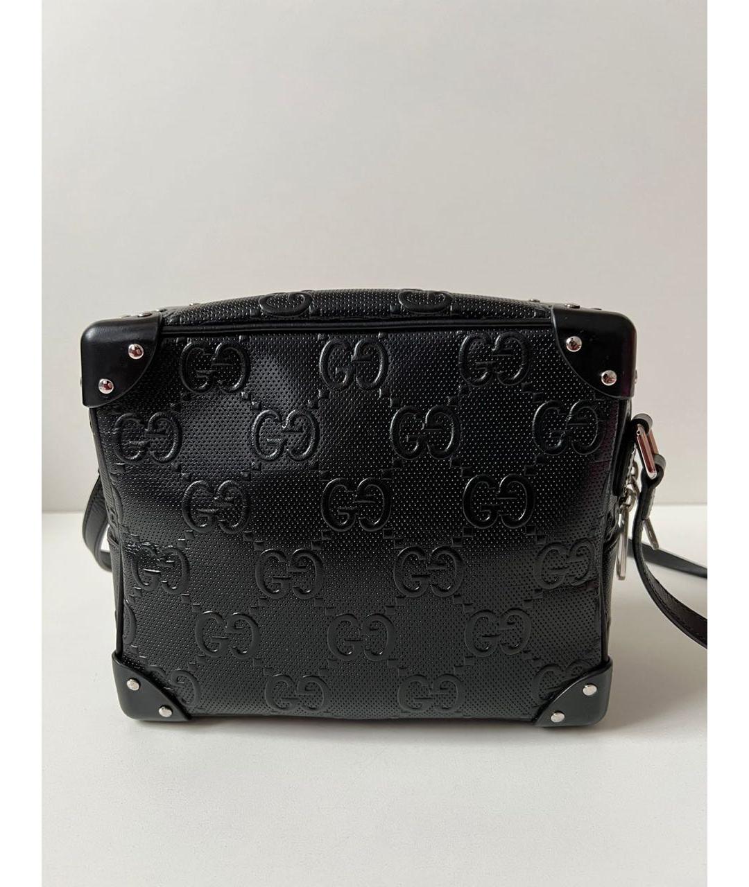 GUCCI Черная кожаная сумка на плечо, фото 2