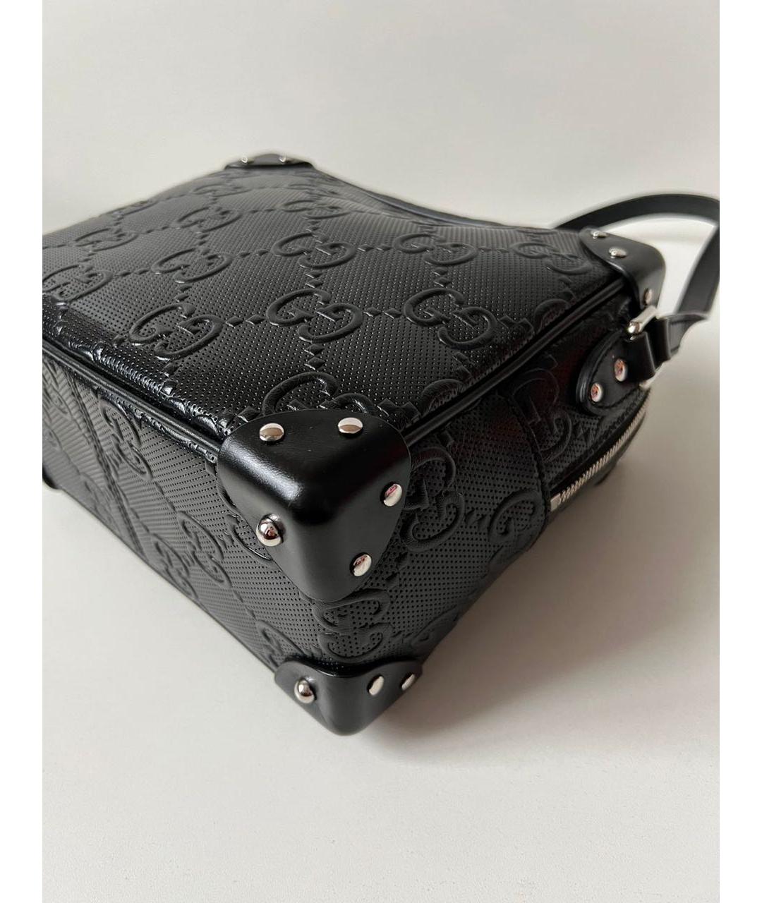 GUCCI Черная кожаная сумка на плечо, фото 4