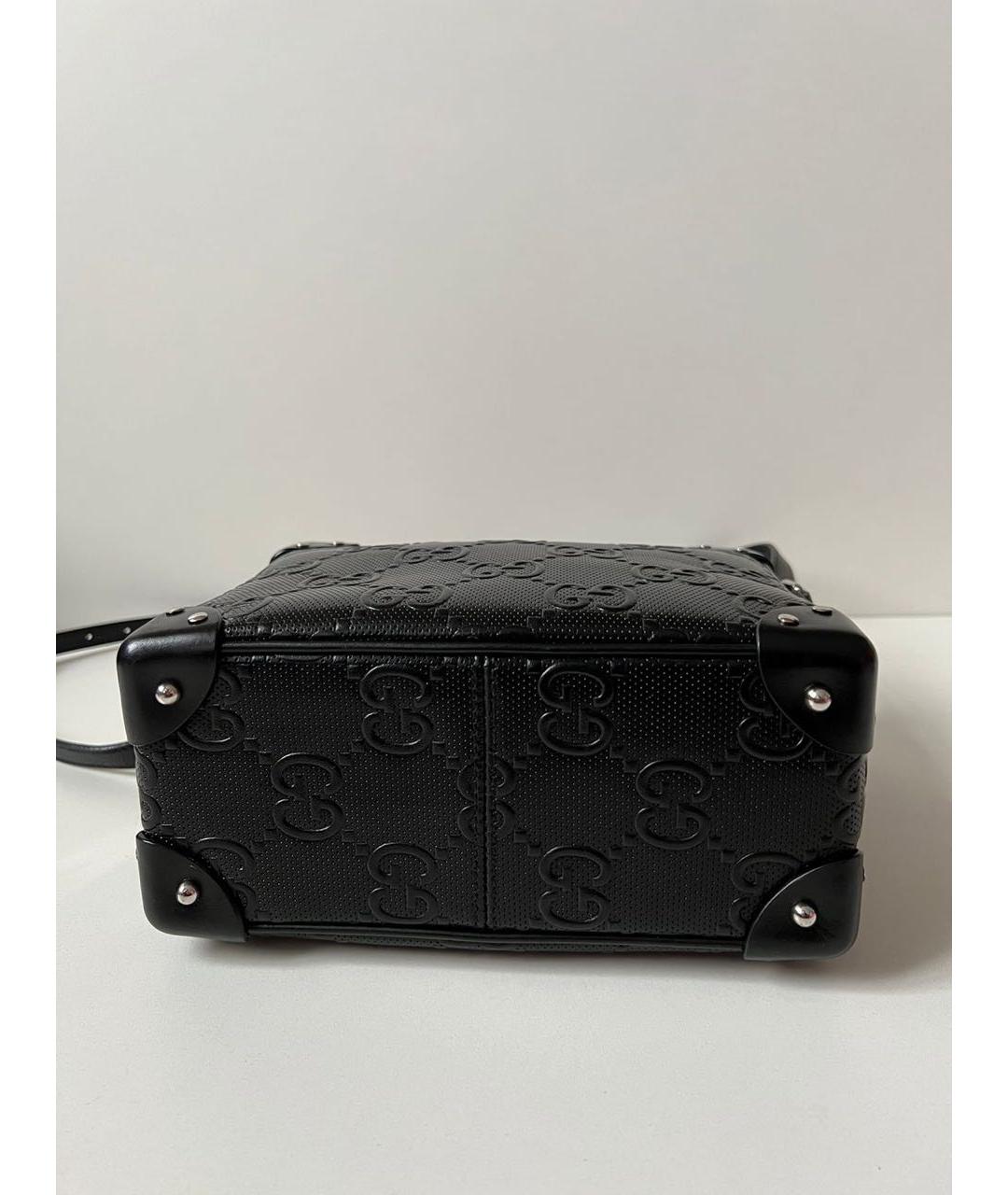 GUCCI Черная кожаная сумка на плечо, фото 3