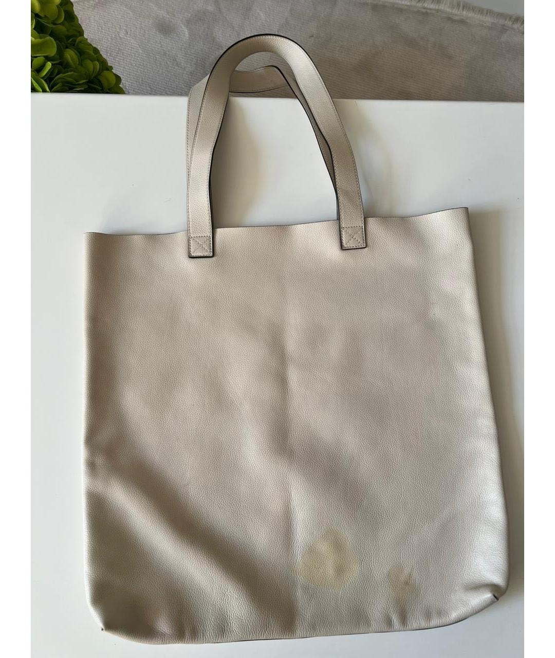 GUCCI Белая кожаная сумка с короткими ручками, фото 6