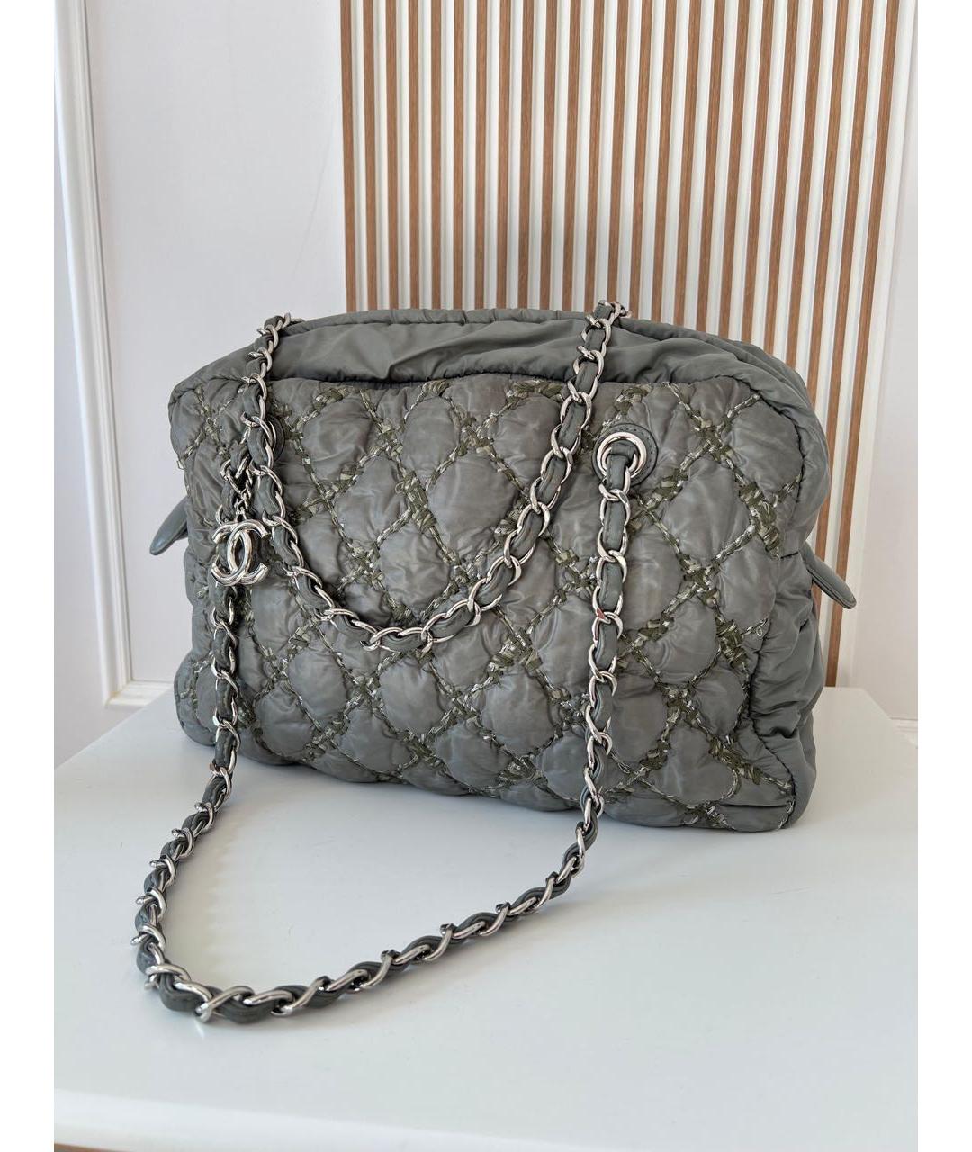 CHANEL Серая сумка тоут, фото 9