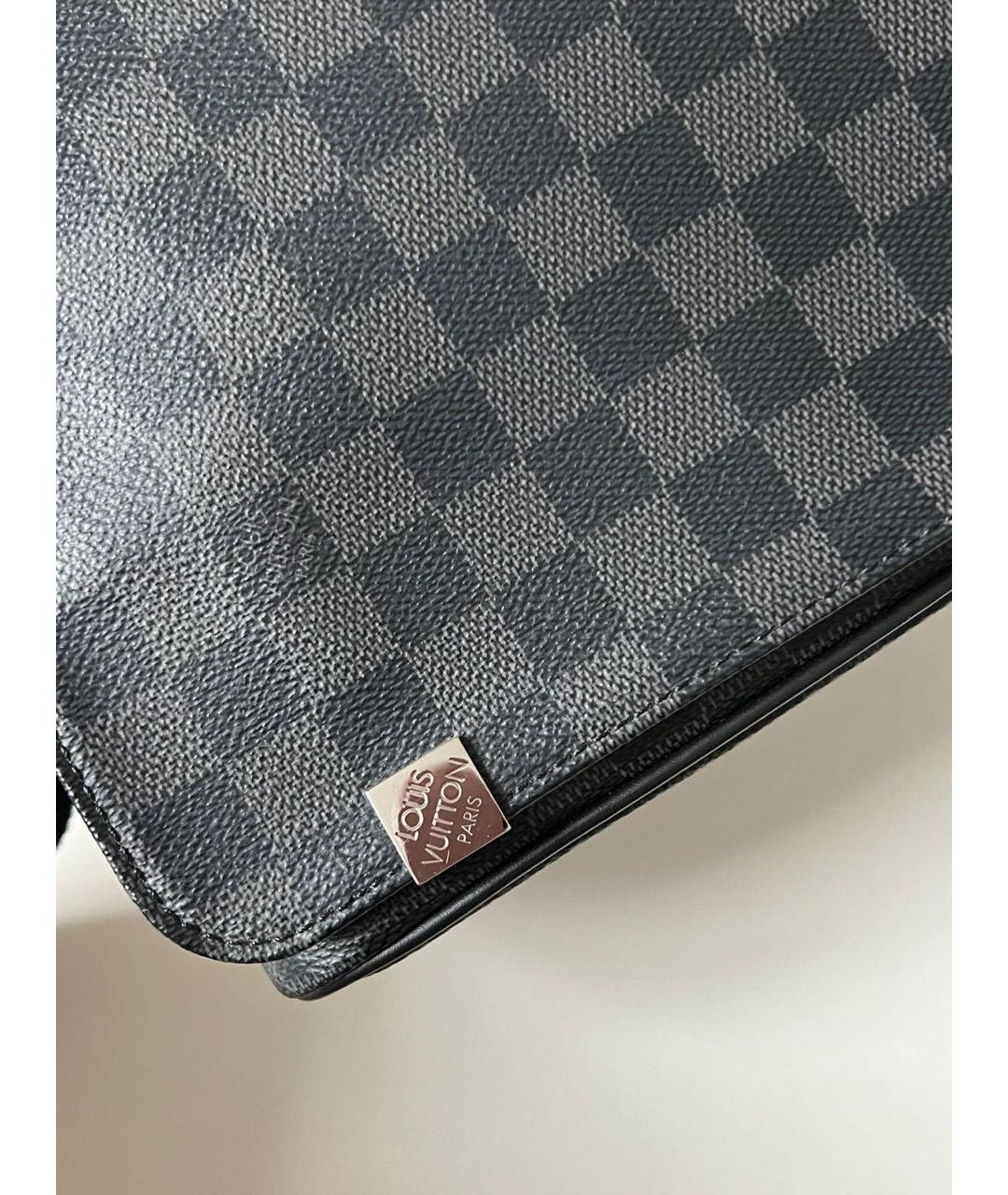LOUIS VUITTON Черная барсетка, фото 7