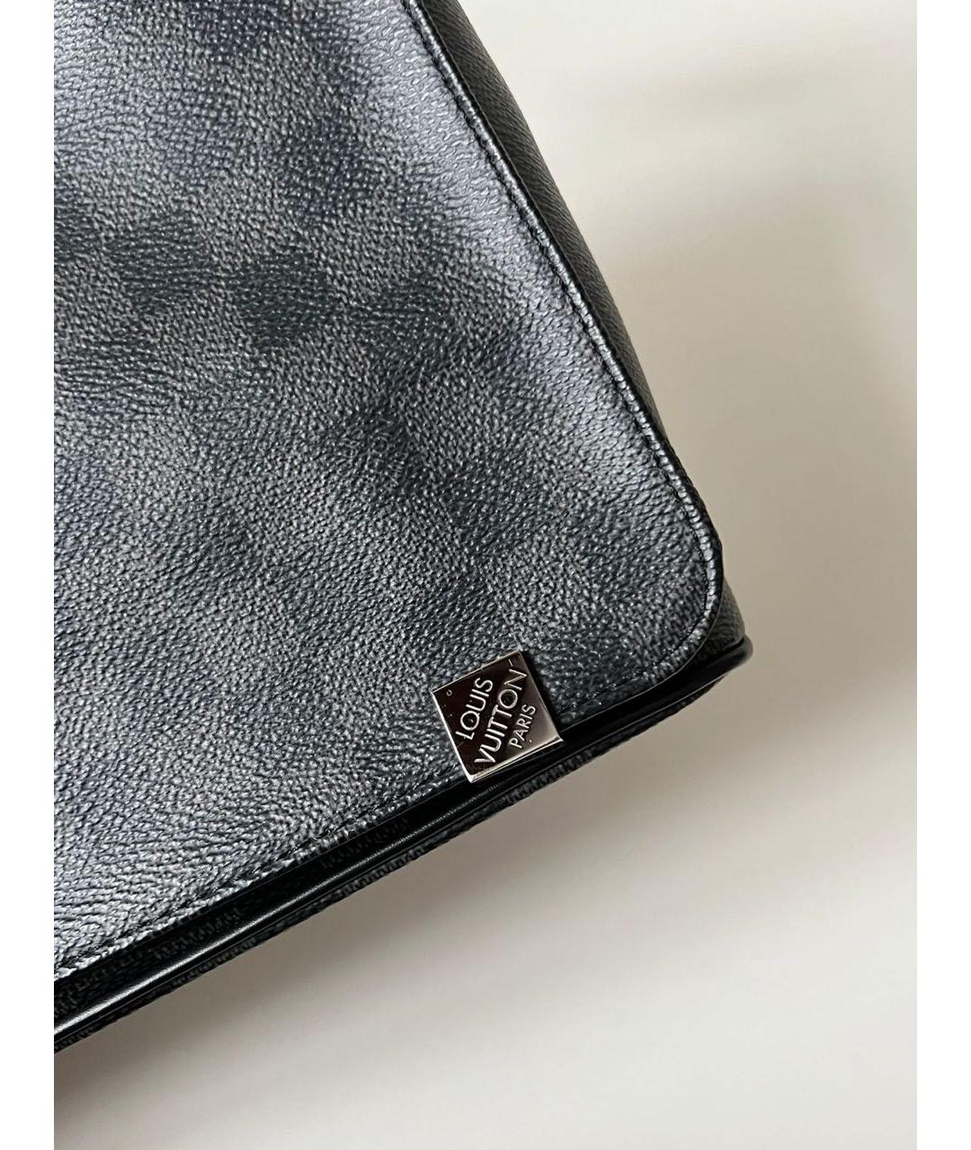 LOUIS VUITTON Черная барсетка, фото 6