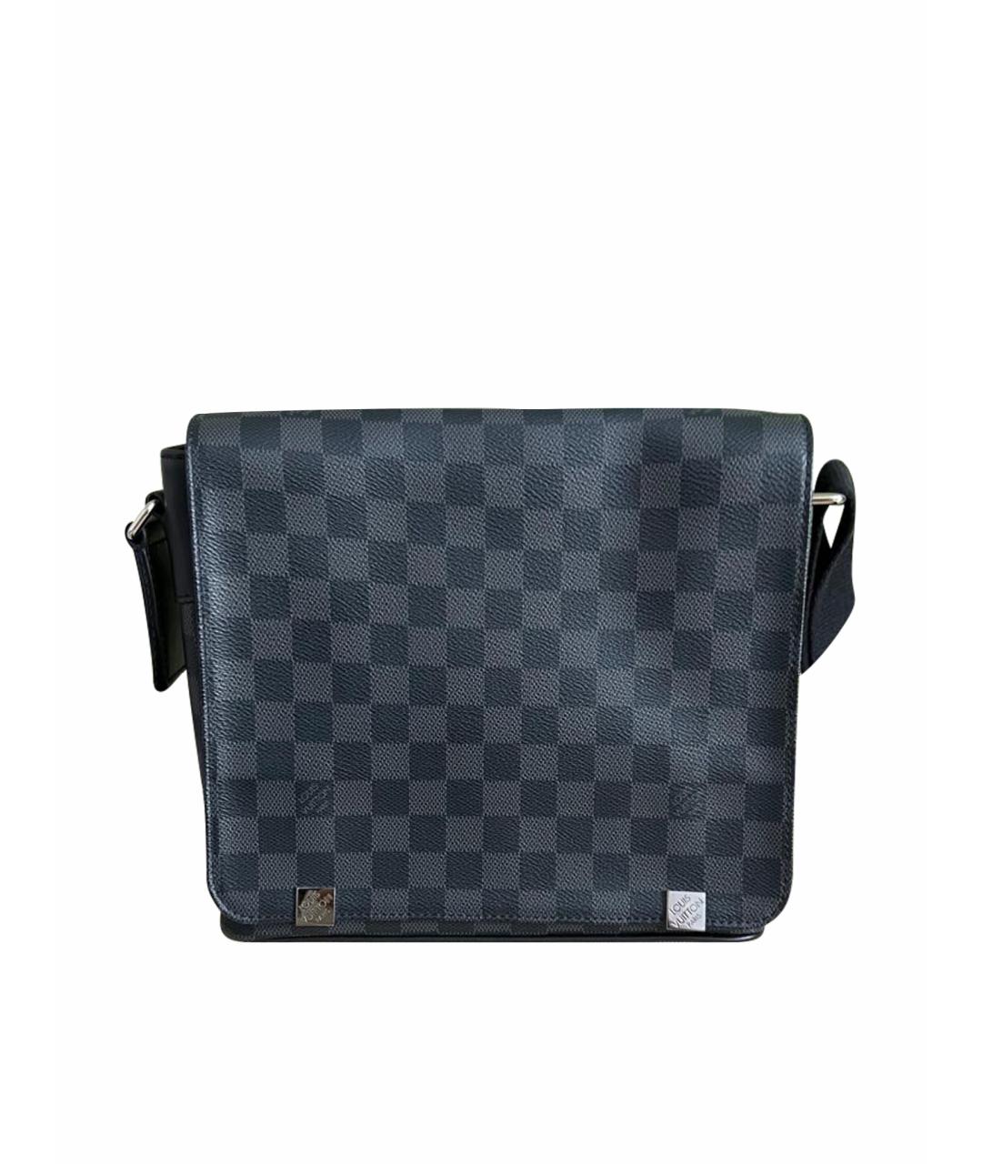 LOUIS VUITTON Черная барсетка, фото 1