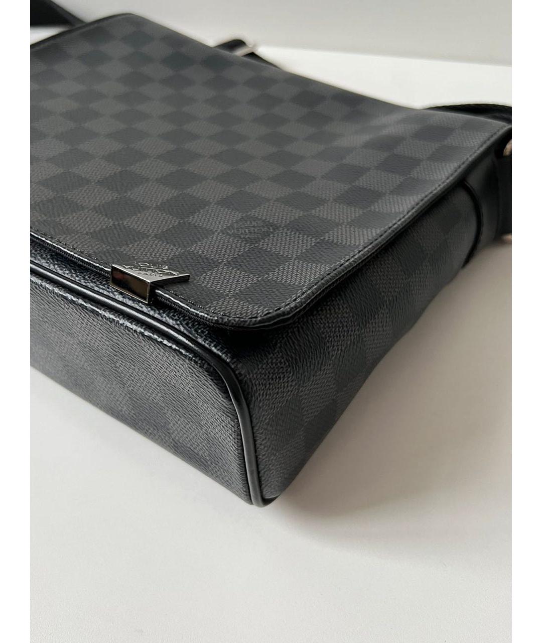 LOUIS VUITTON Черная барсетка, фото 4
