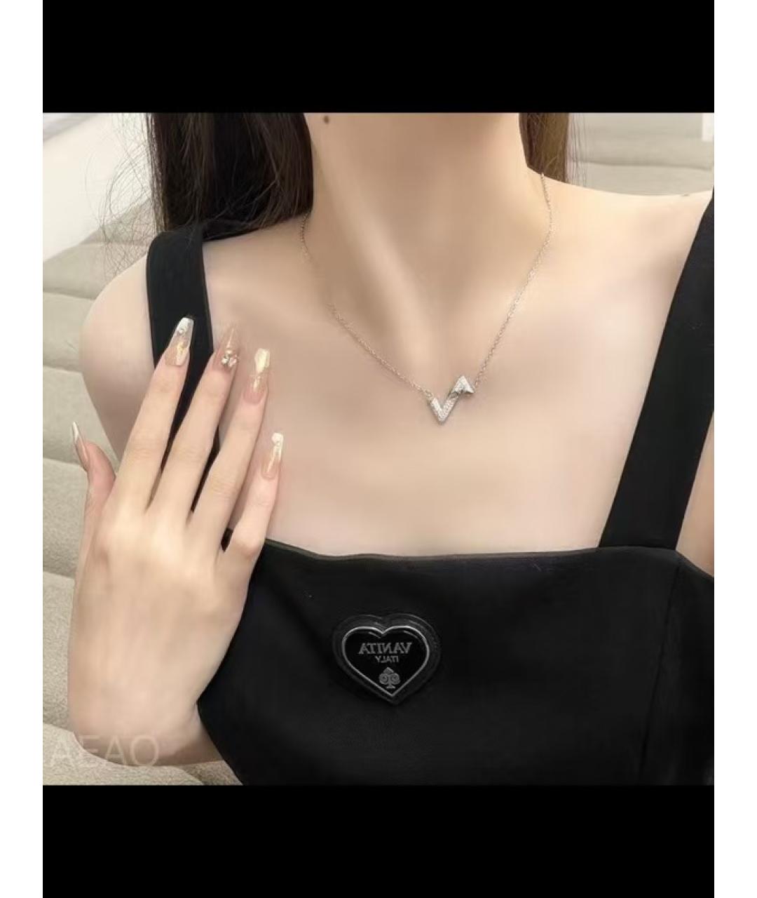 LOUIS VUITTON Серебряное колье, фото 5