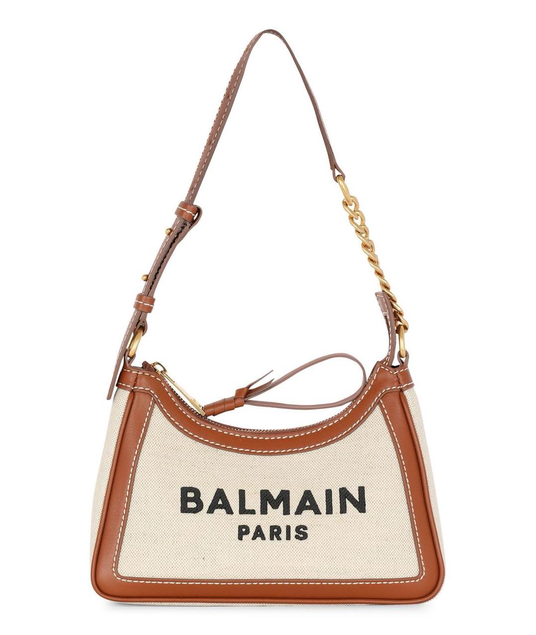 BALMAIN Бежевая сумка через плечо, фото 8