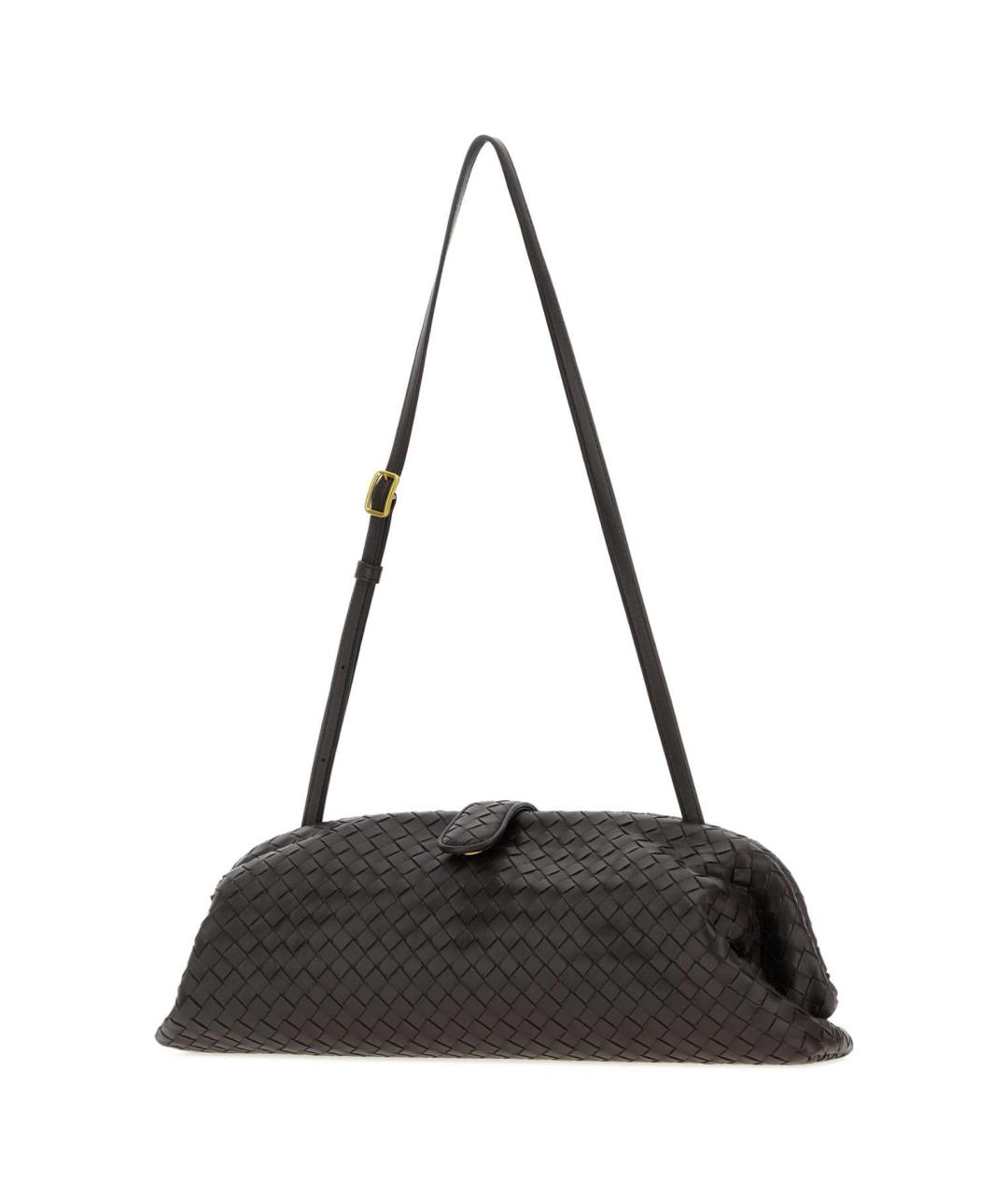 BOTTEGA VENETA Коричневая кожаная сумка через плечо, фото 2