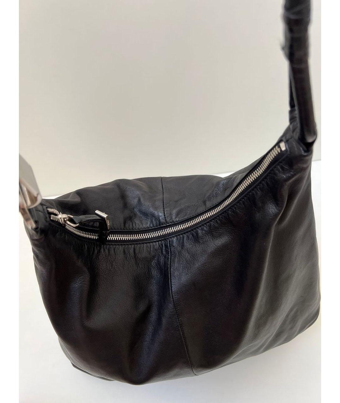 PRADA Черная кожаная сумка тоут, фото 3