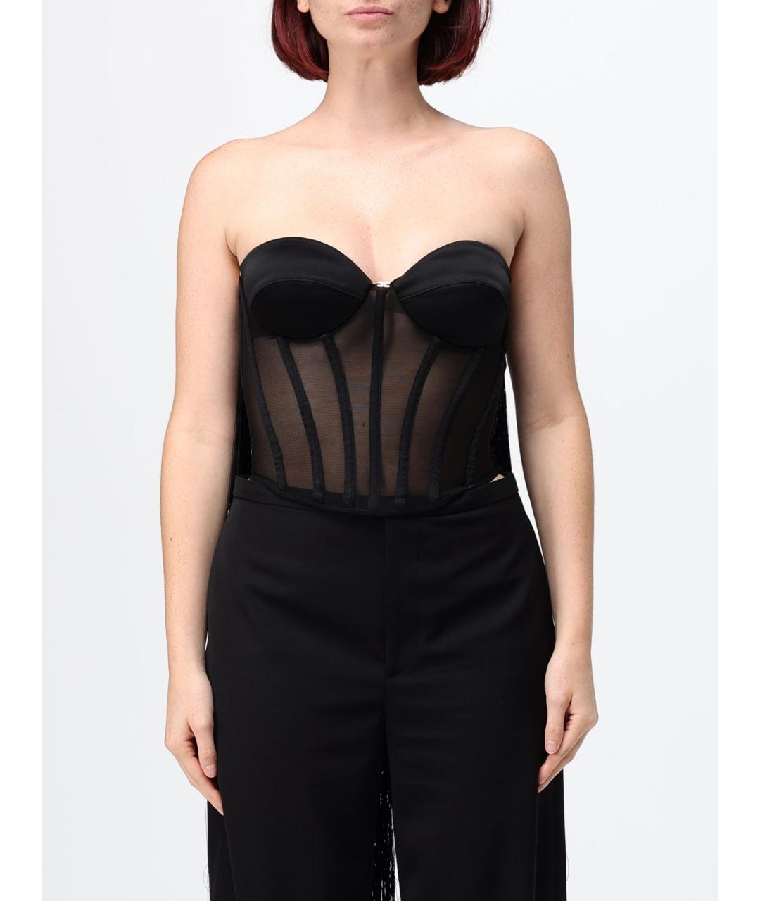 ELISABETTA FRANCHI Черный корсеты, фото 1