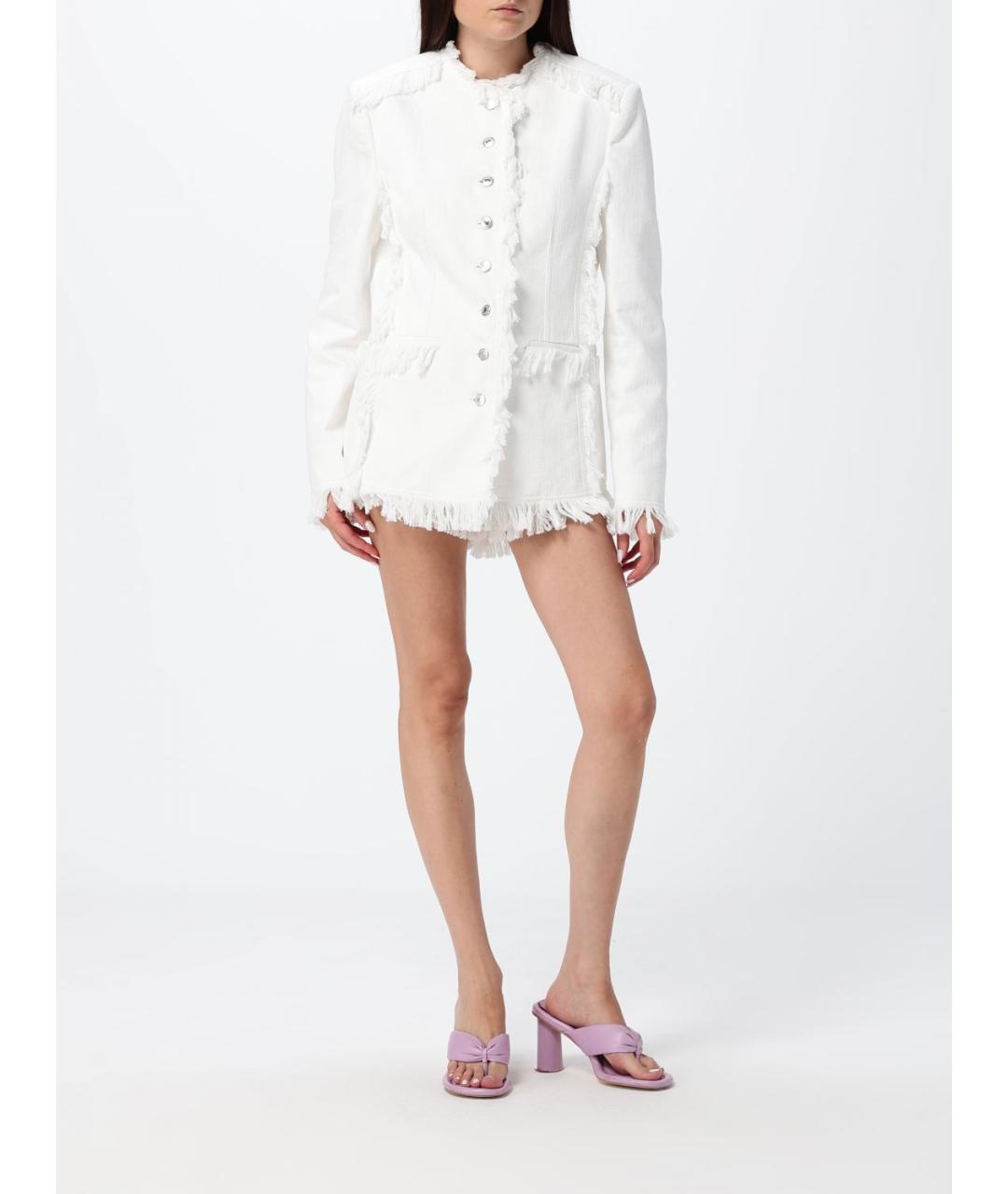 MSGM Белая хлопковая куртка, фото 2