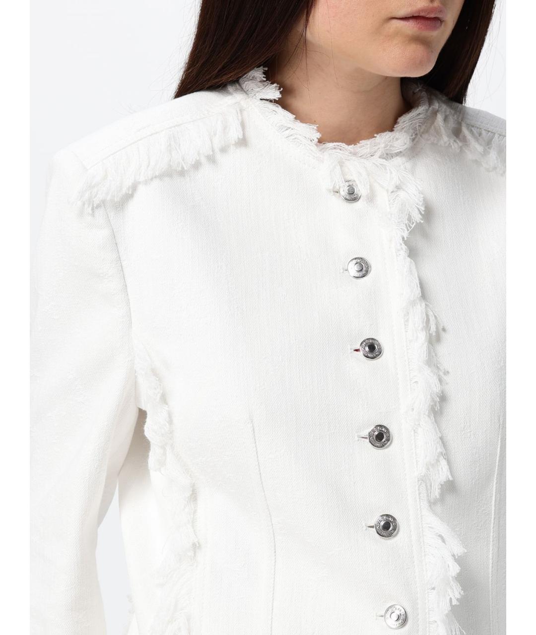 MSGM Белая хлопковая куртка, фото 4