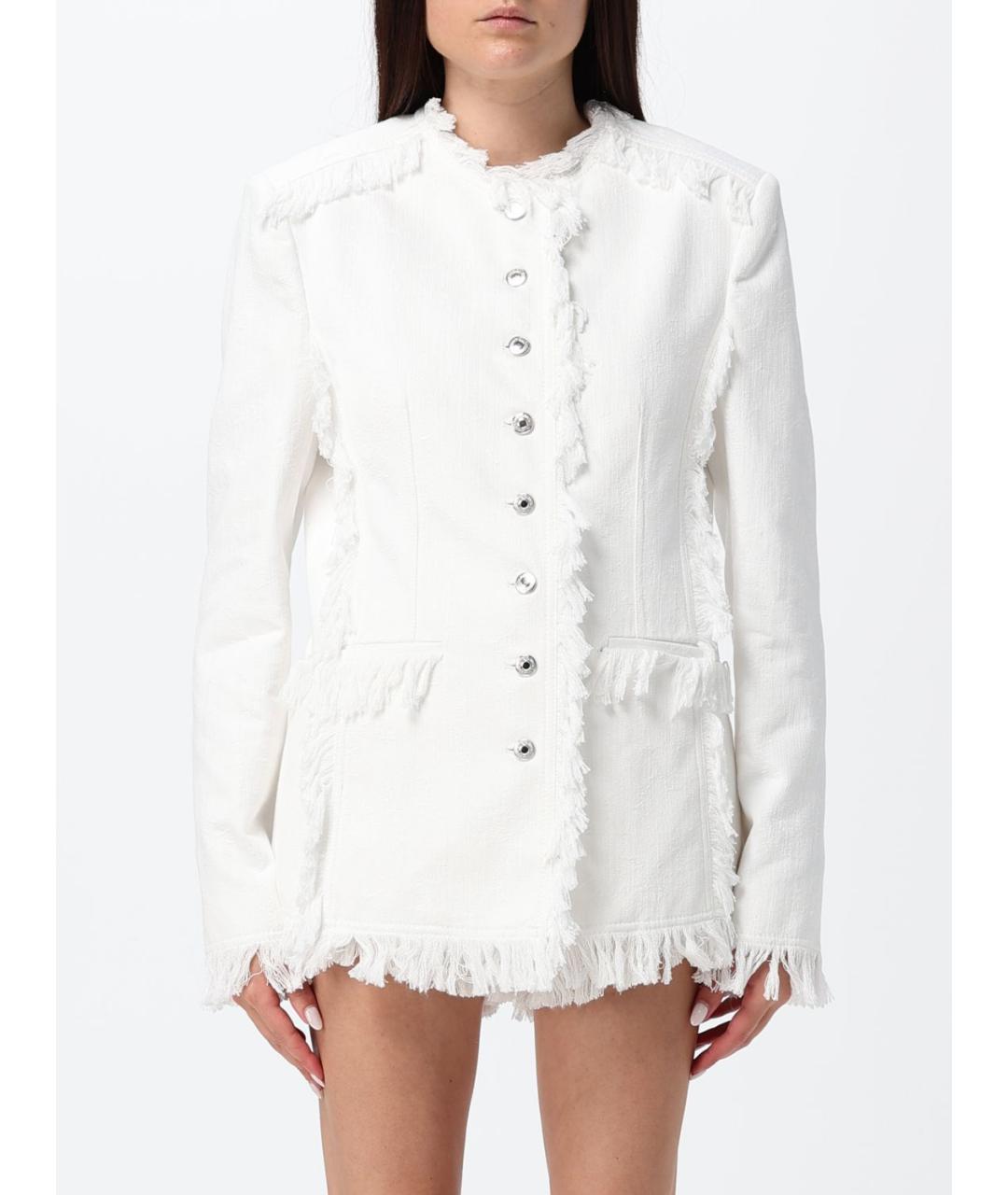 MSGM Белая хлопковая куртка, фото 1