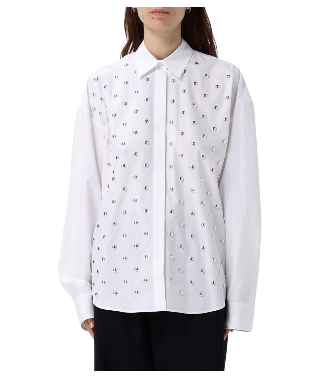 MSGM Белая хлопковая рубашка, фото 1
