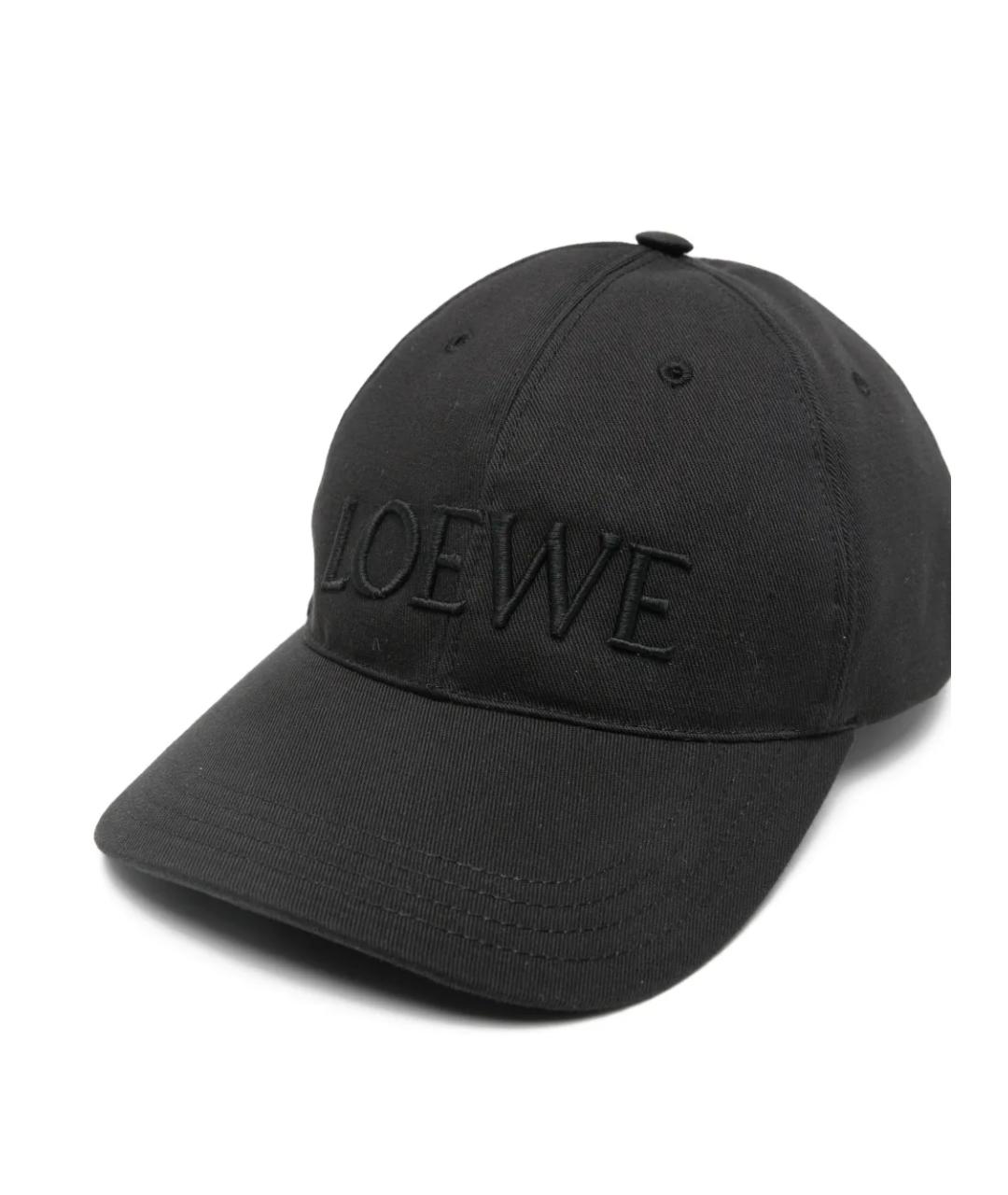LOEWE Черная кепка, фото 3