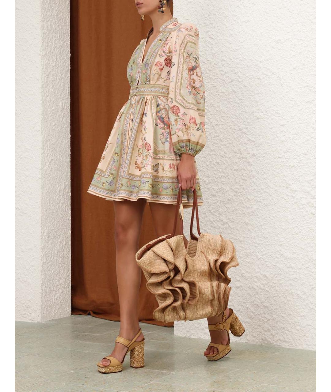 ZIMMERMANN Розовое платье, фото 3