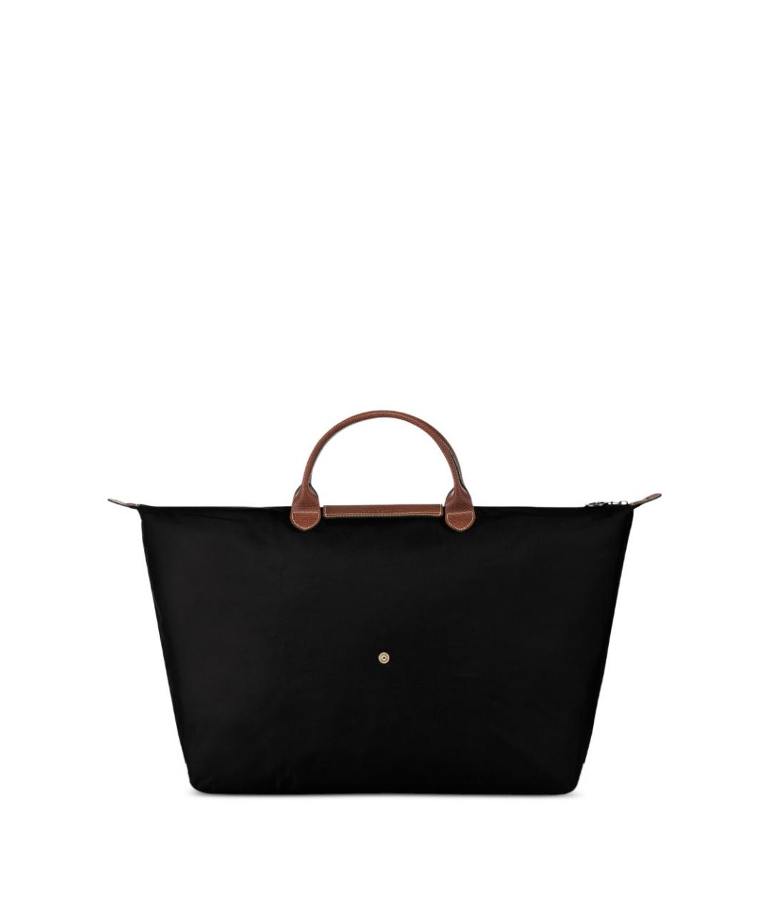 LONGCHAMP Черная тканевая сумка тоут, фото 4