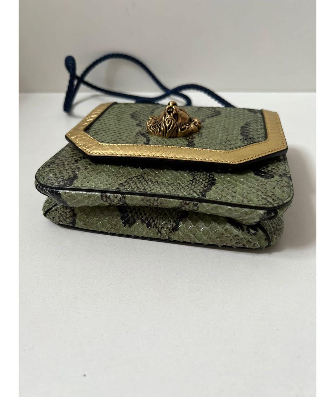 GUCCI Зеленая кожаная сумка через плечо, фото 4