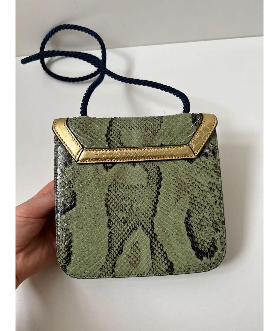 GUCCI Зеленая кожаная сумка через плечо, фото 3