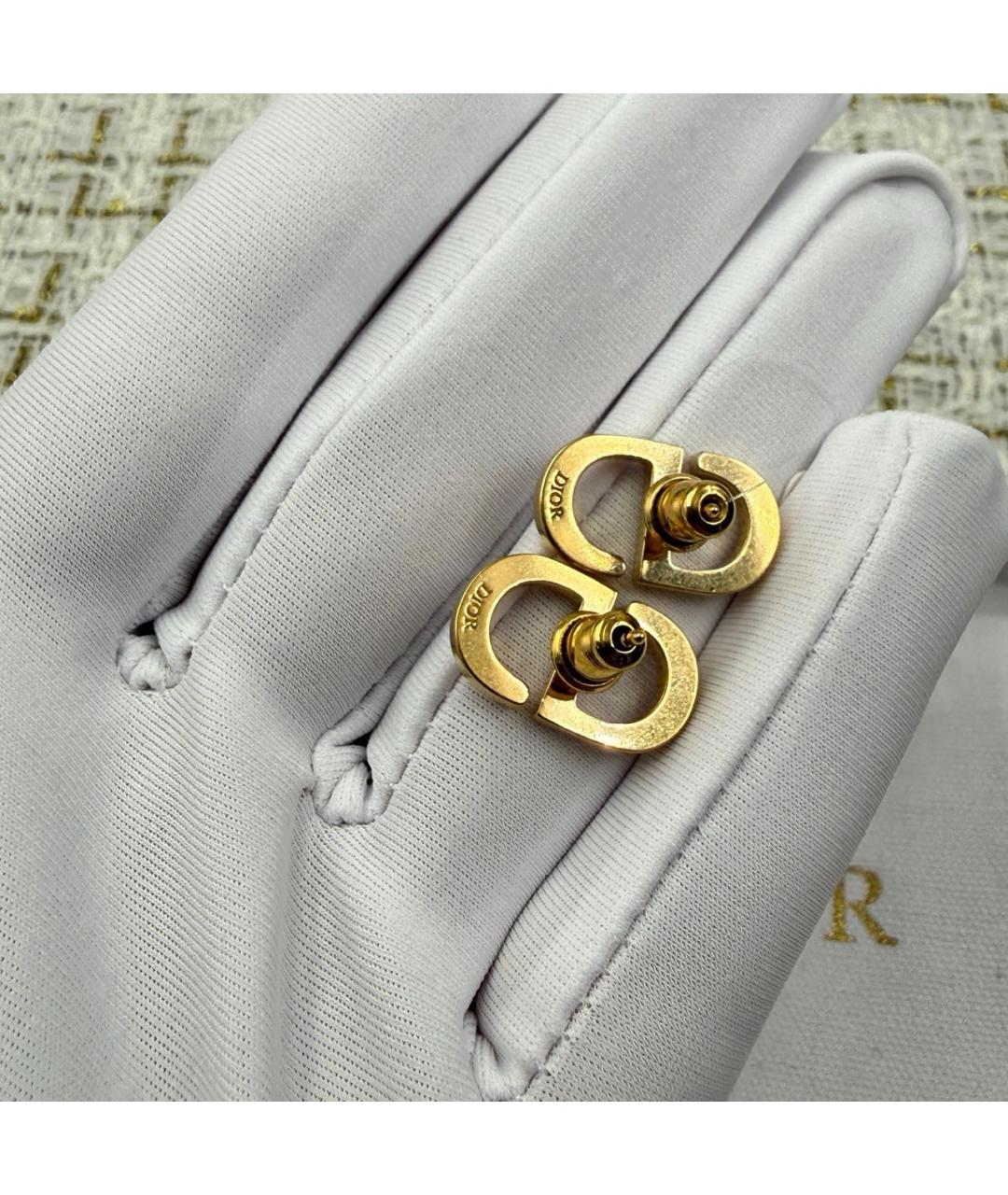 CHRISTIAN DIOR Золотые серьги, фото 5