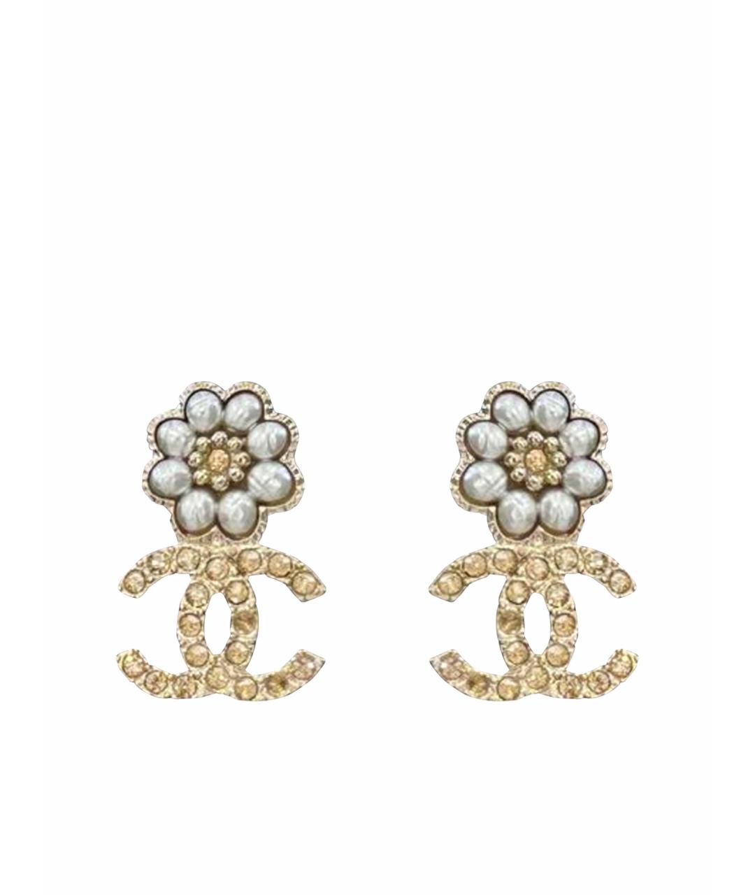 CHANEL Золотые серьги, фото 1