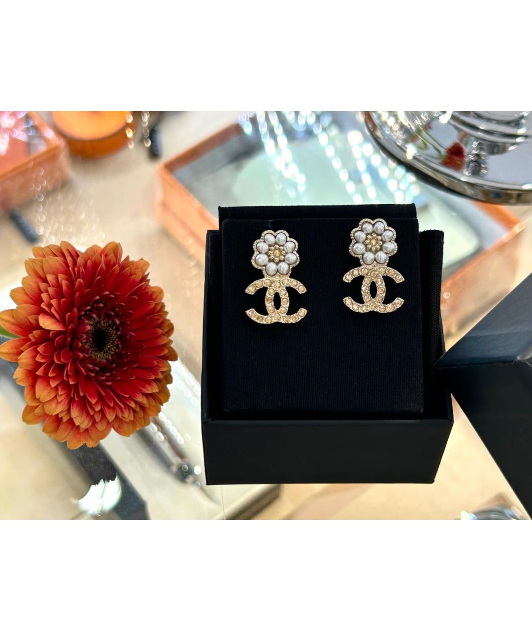 CHANEL Золотые серьги, фото 5
