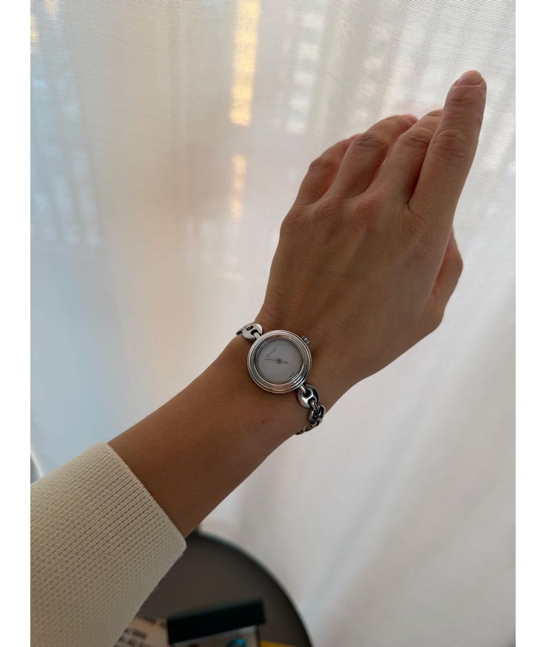 GUCCI Серебряные стальные часы, фото 3