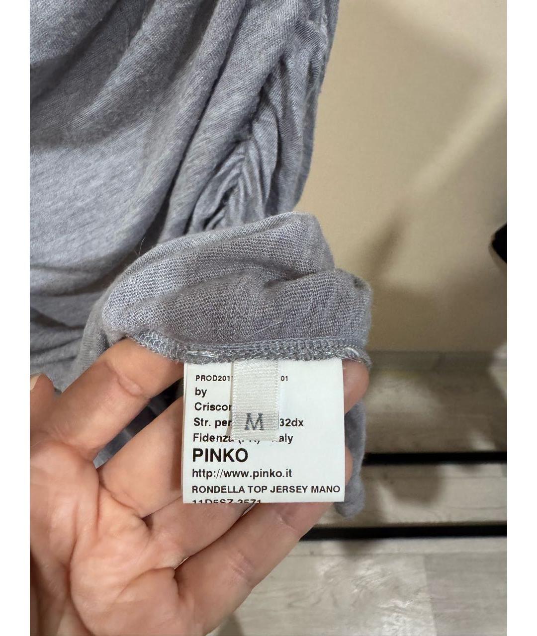 PINKO Серая водолазка, фото 5