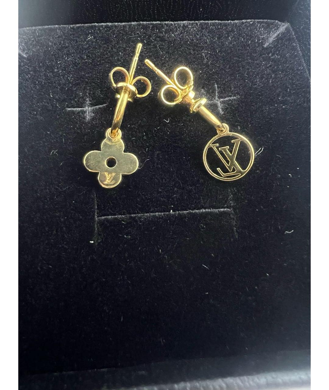 LOUIS VUITTON Золотые серьги, фото 4