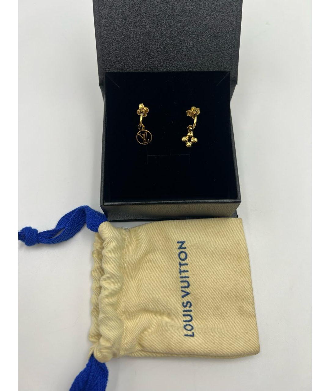LOUIS VUITTON Золотые серьги, фото 2