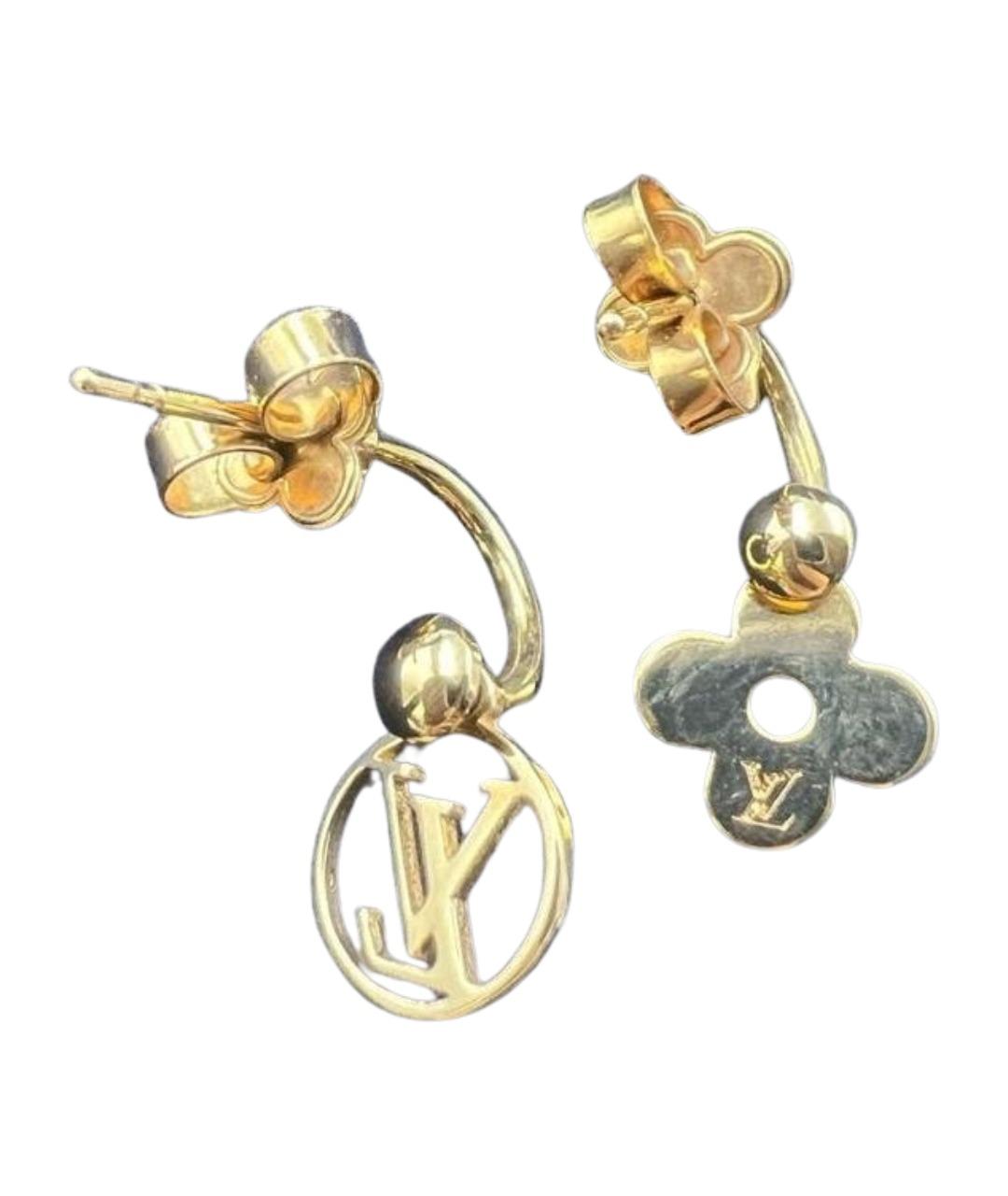 LOUIS VUITTON Золотые серьги, фото 1
