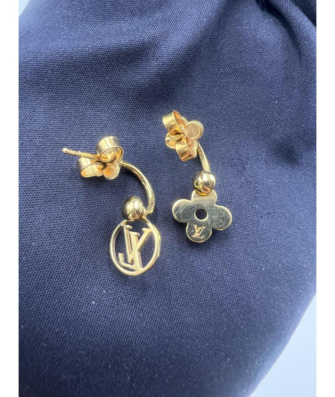 LOUIS VUITTON Золотые серьги, фото 5