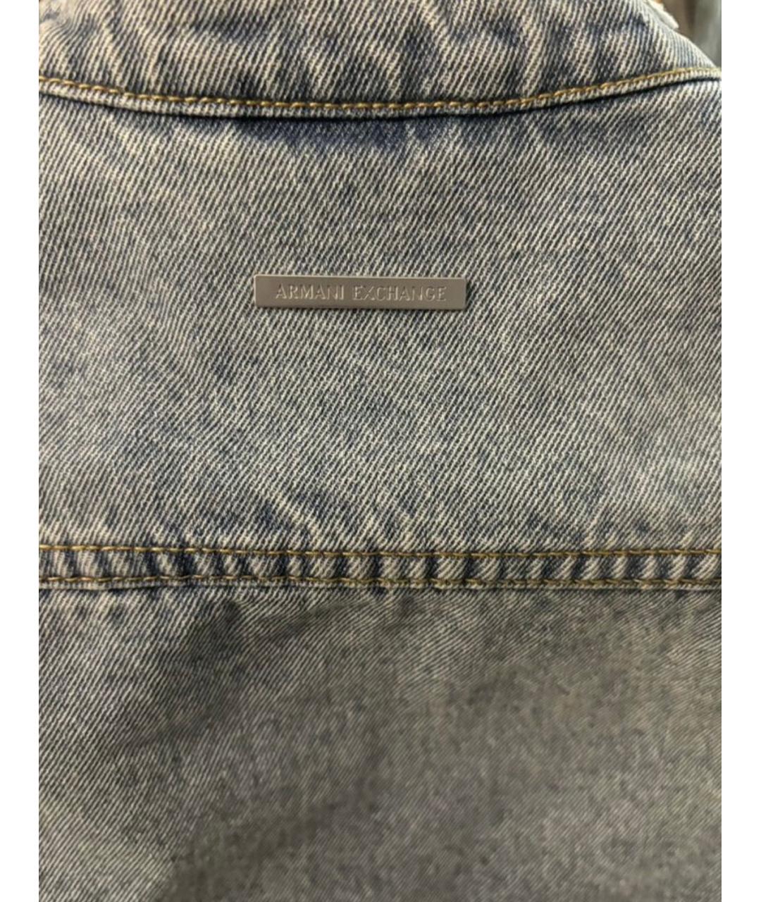 ARMANI EXCHANGE Синяя деним куртка, фото 5