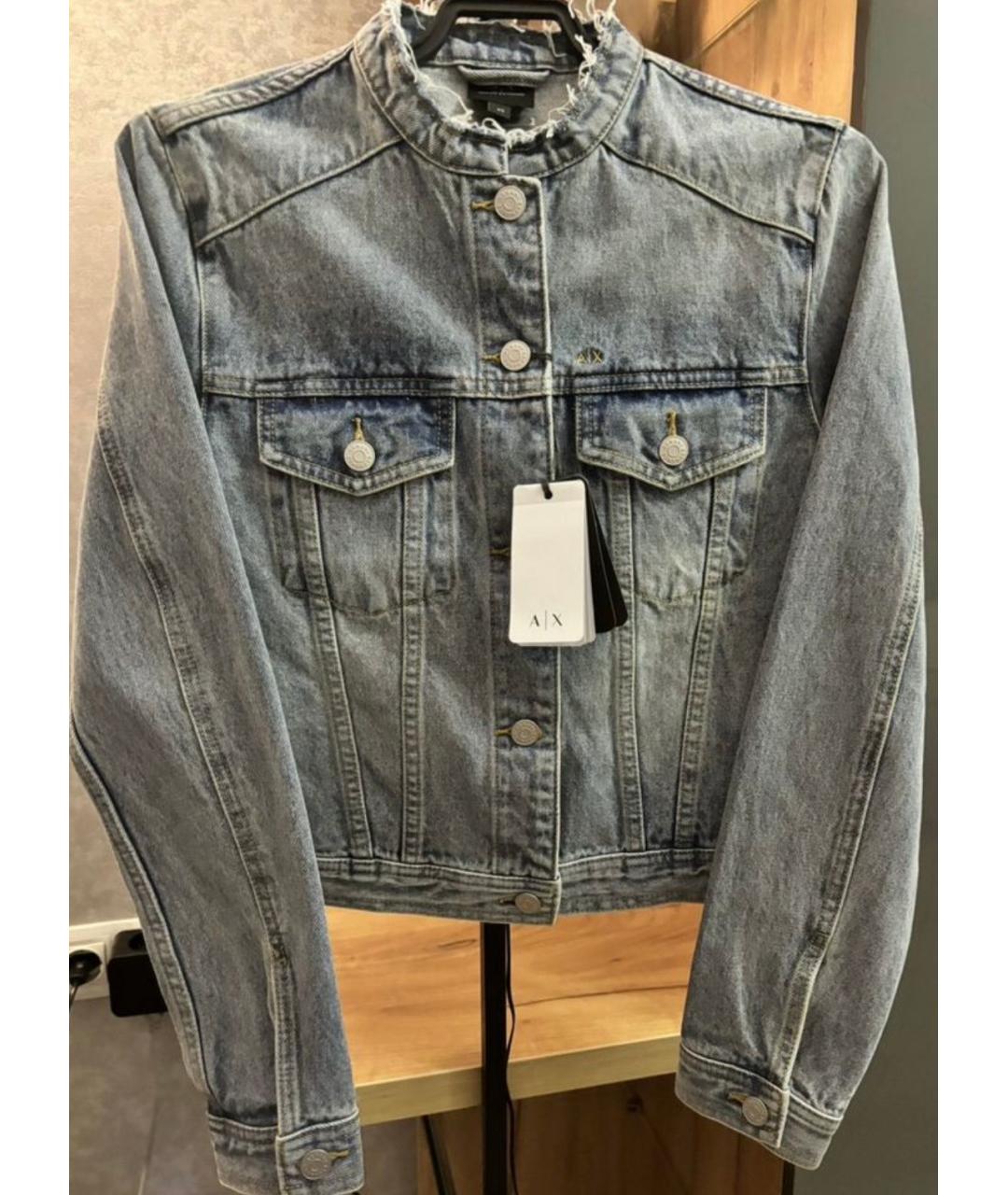 ARMANI EXCHANGE Синяя деним куртка, фото 2