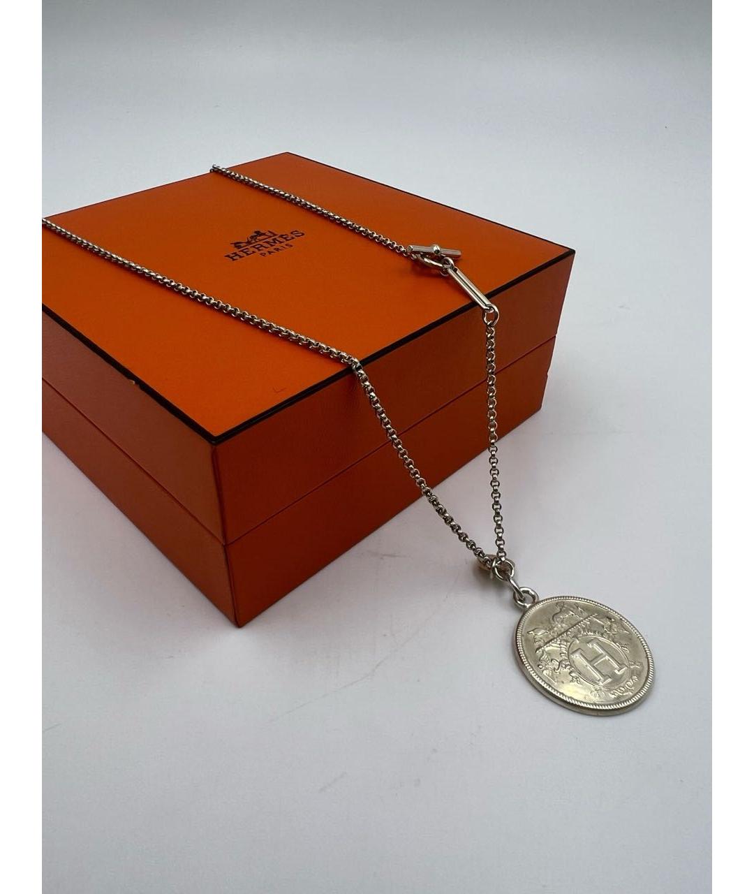 HERMES Серебряное колье, фото 4