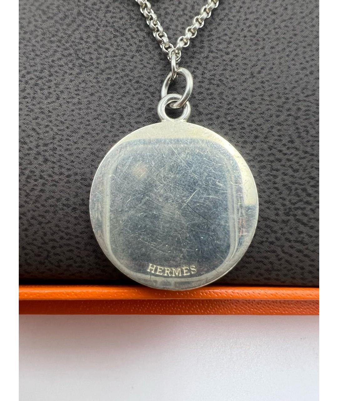 HERMES Серебряное колье, фото 2