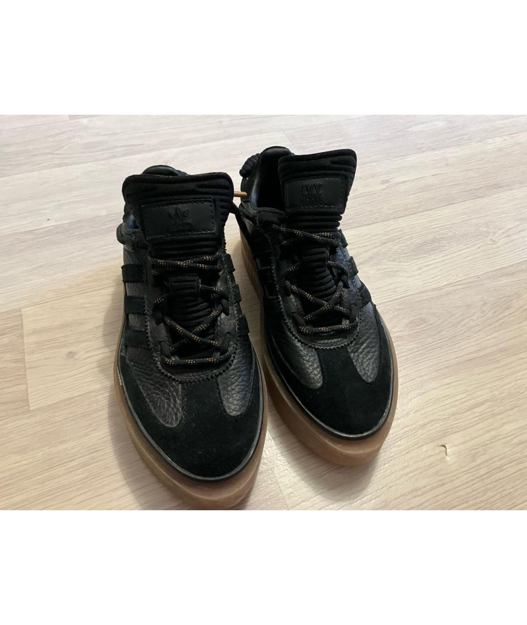 ADIDAS X RAF SIMONS Черные кожаные кроссовки, фото 2