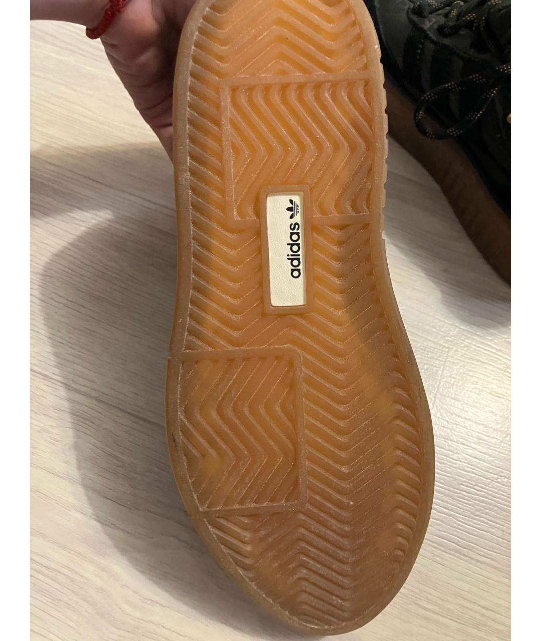 ADIDAS X RAF SIMONS Черные кожаные кроссовки, фото 7