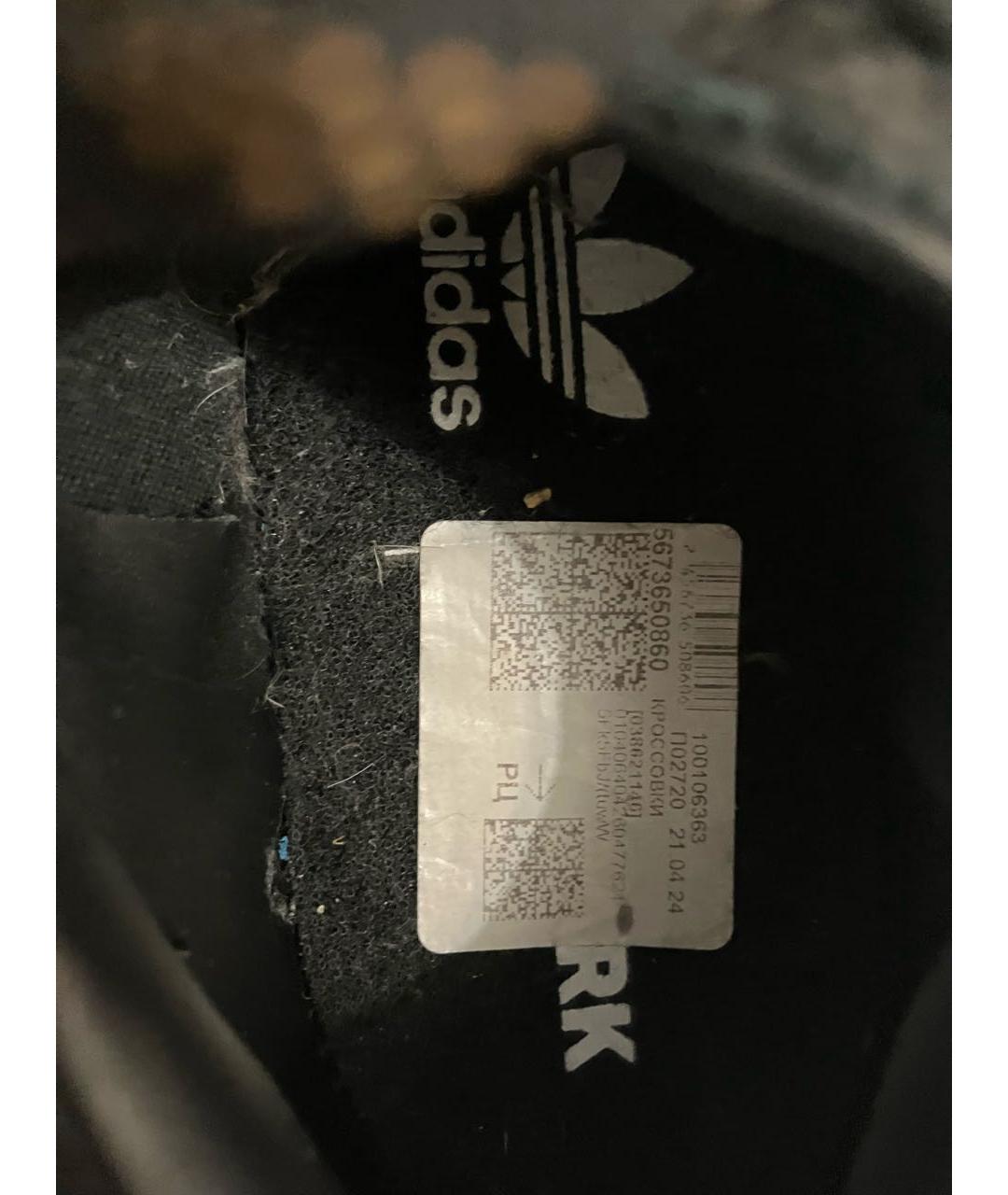 ADIDAS X RAF SIMONS Черные кожаные кроссовки, фото 6