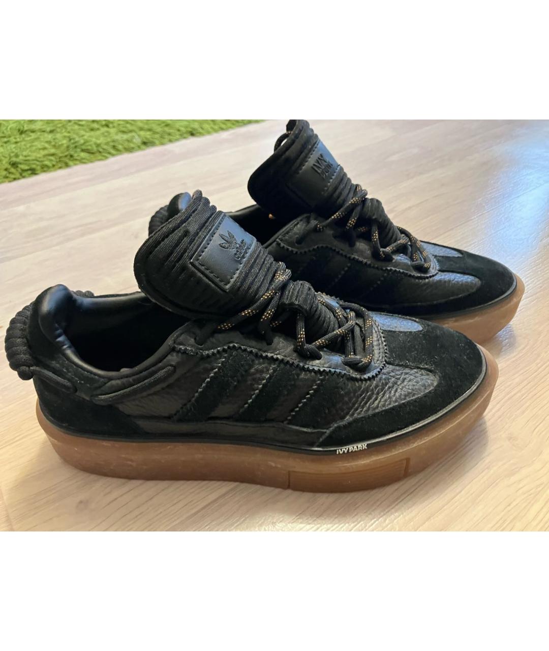 ADIDAS X RAF SIMONS Черные кожаные кроссовки, фото 9