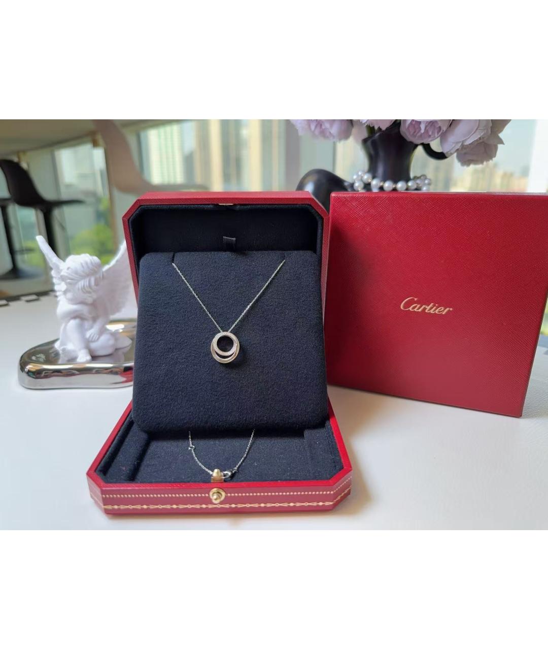 CARTIER Серебряное колье из белого золота, фото 2